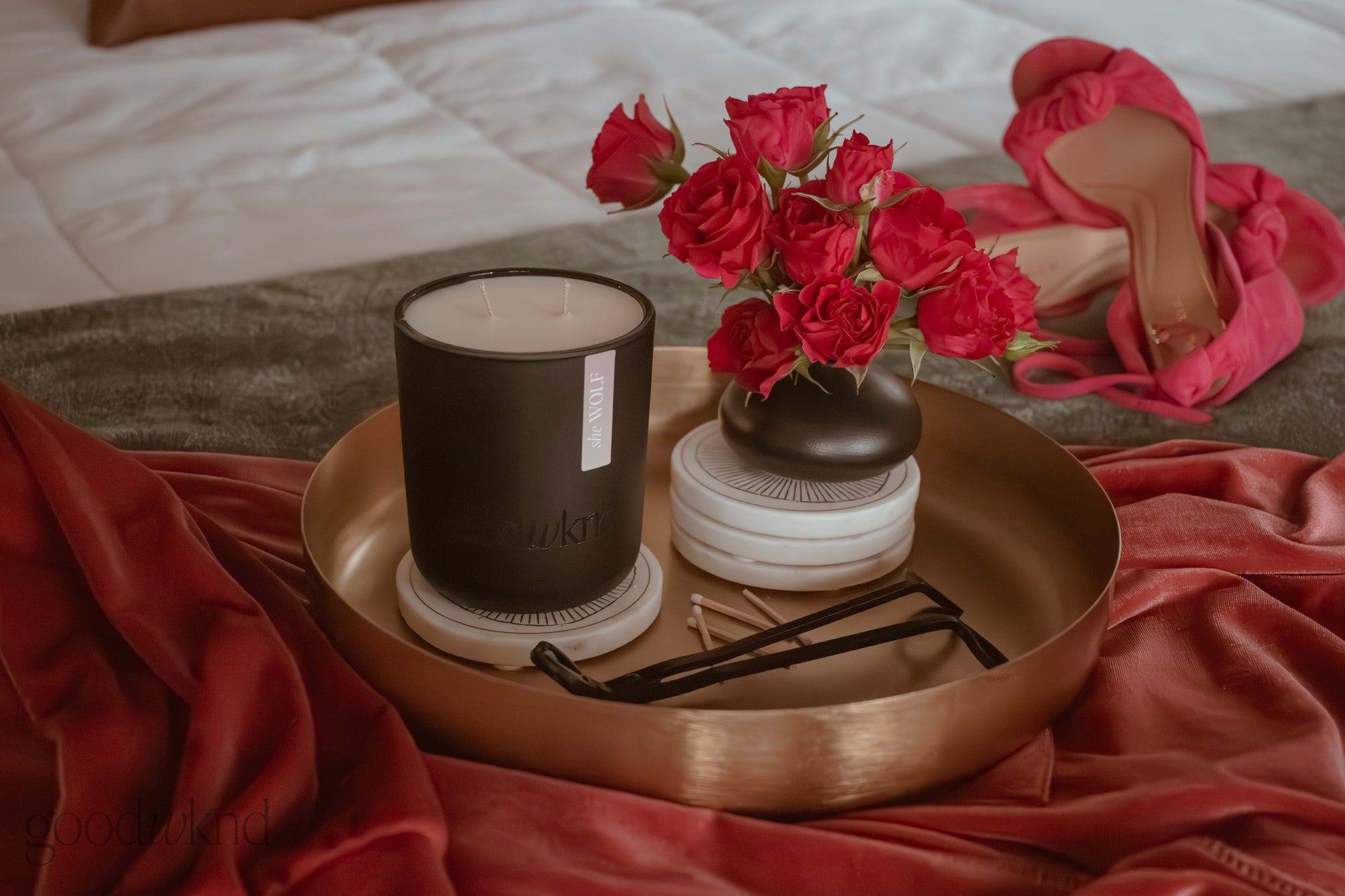 she wolf palo santo candle by good wknd