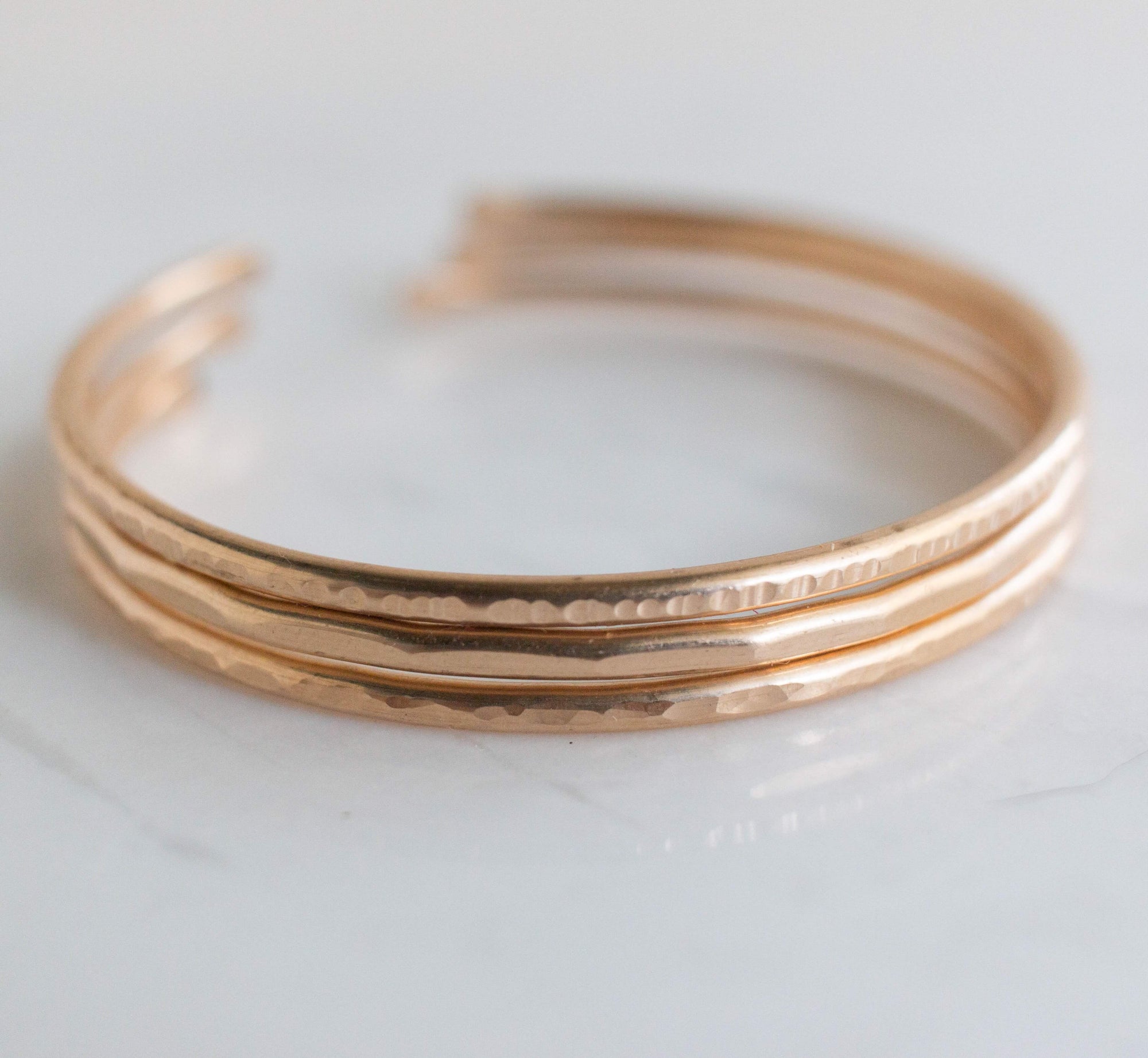Athena Gold Stacking Cuff Bracelets