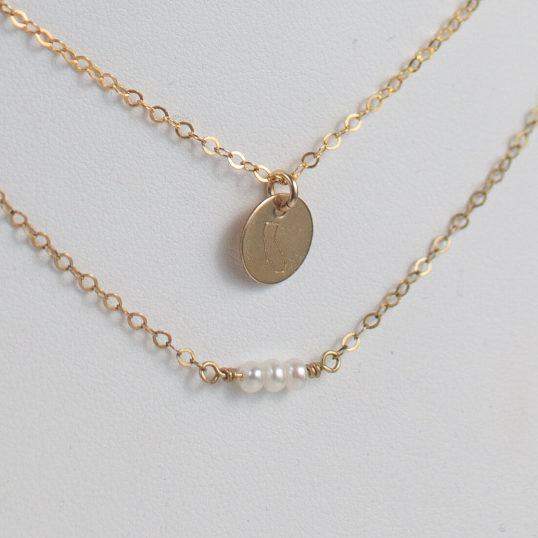 Gold California Disc Necklace