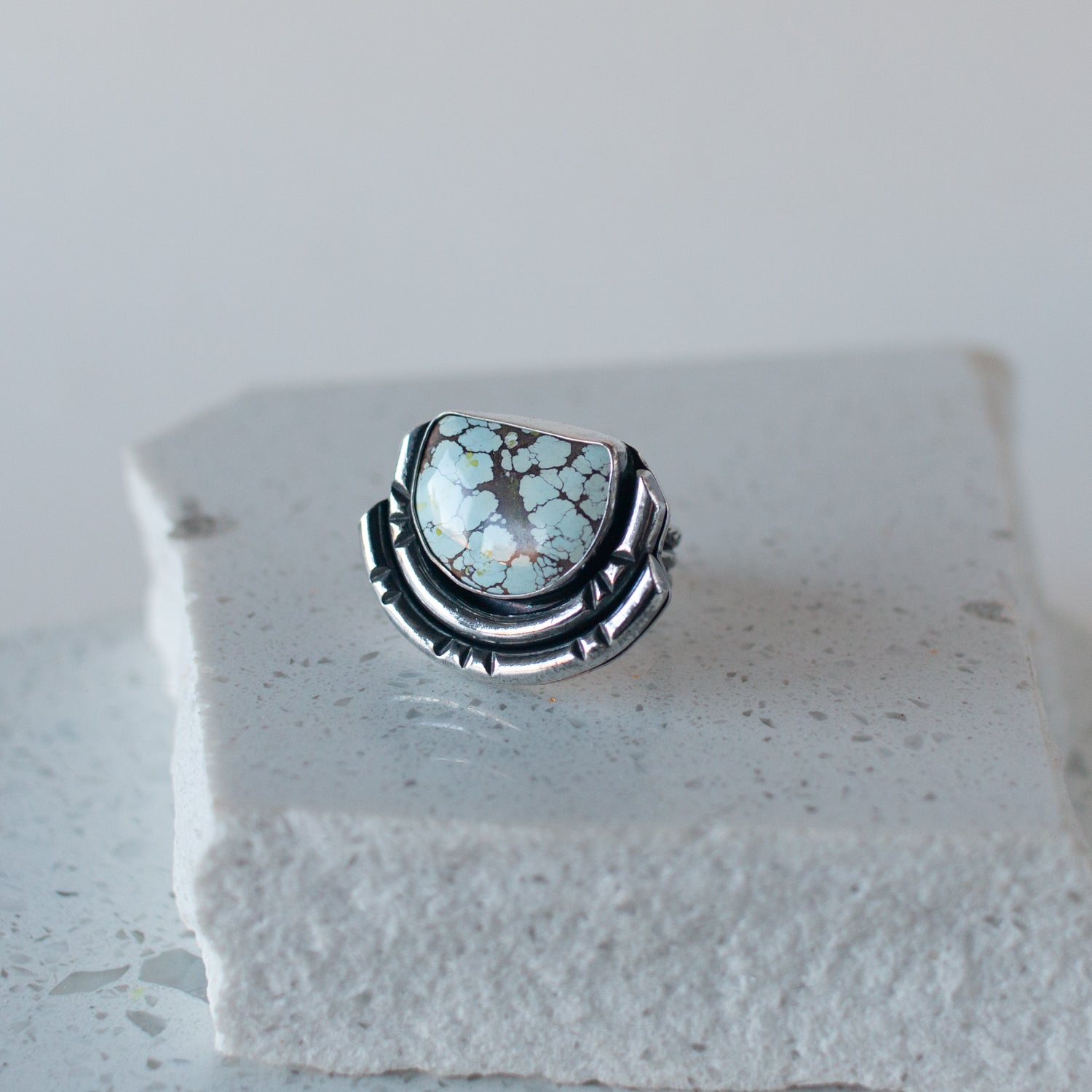 Sand Hill Turquoise Ring - Size 8.25 - Desert Sky