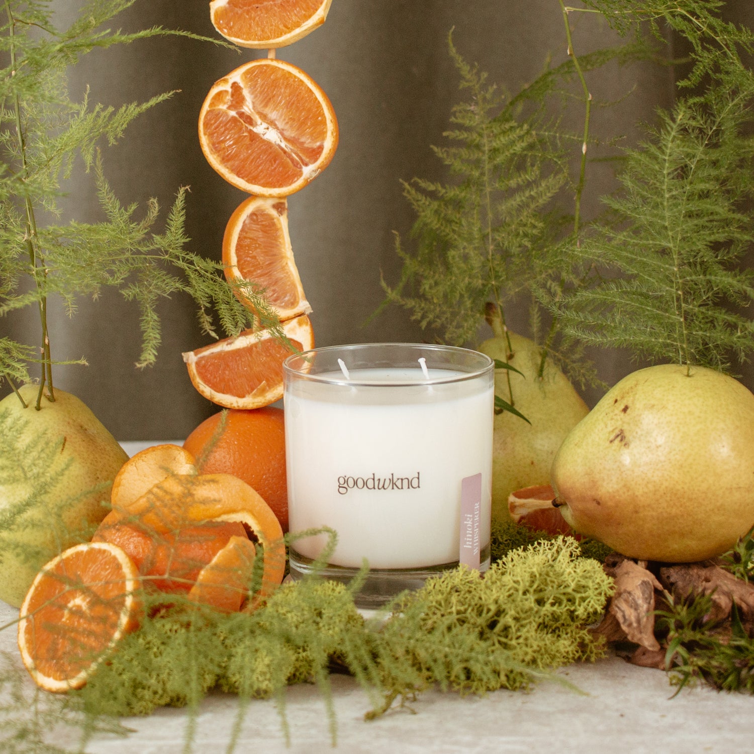 hinoki scented candle