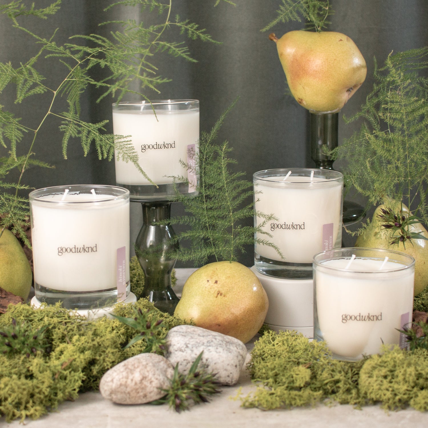 hinoki scented candle