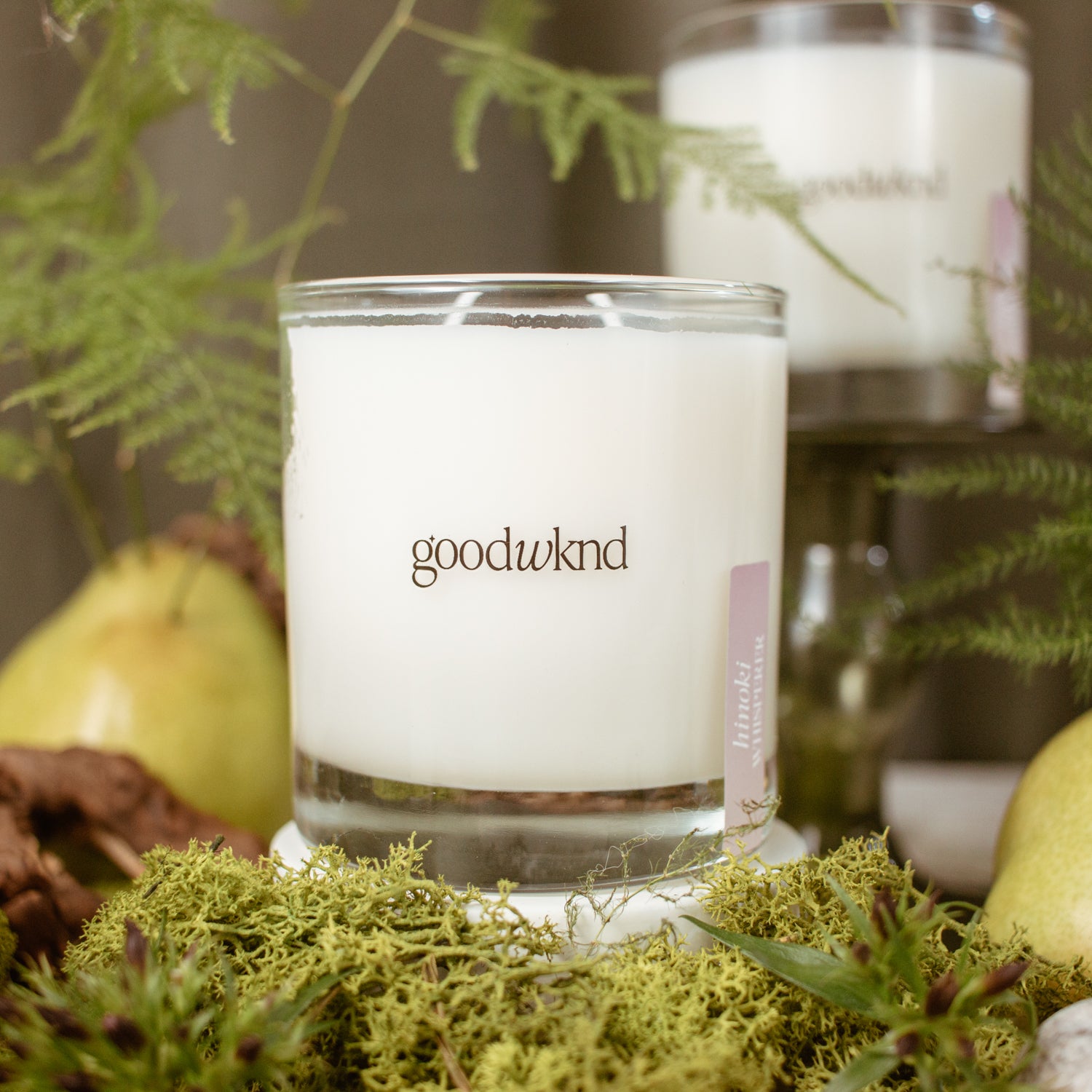 hinoki scented candle