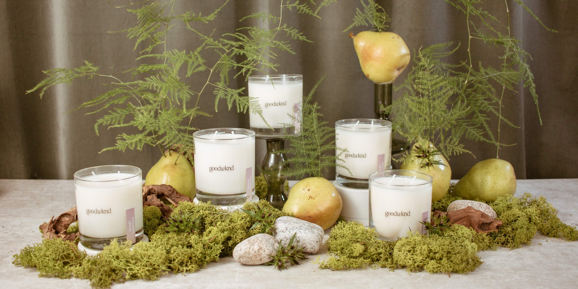 hinoki scented candle