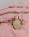 gold passport charm for travel