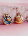 stainless steel gold virgo zodiac charm