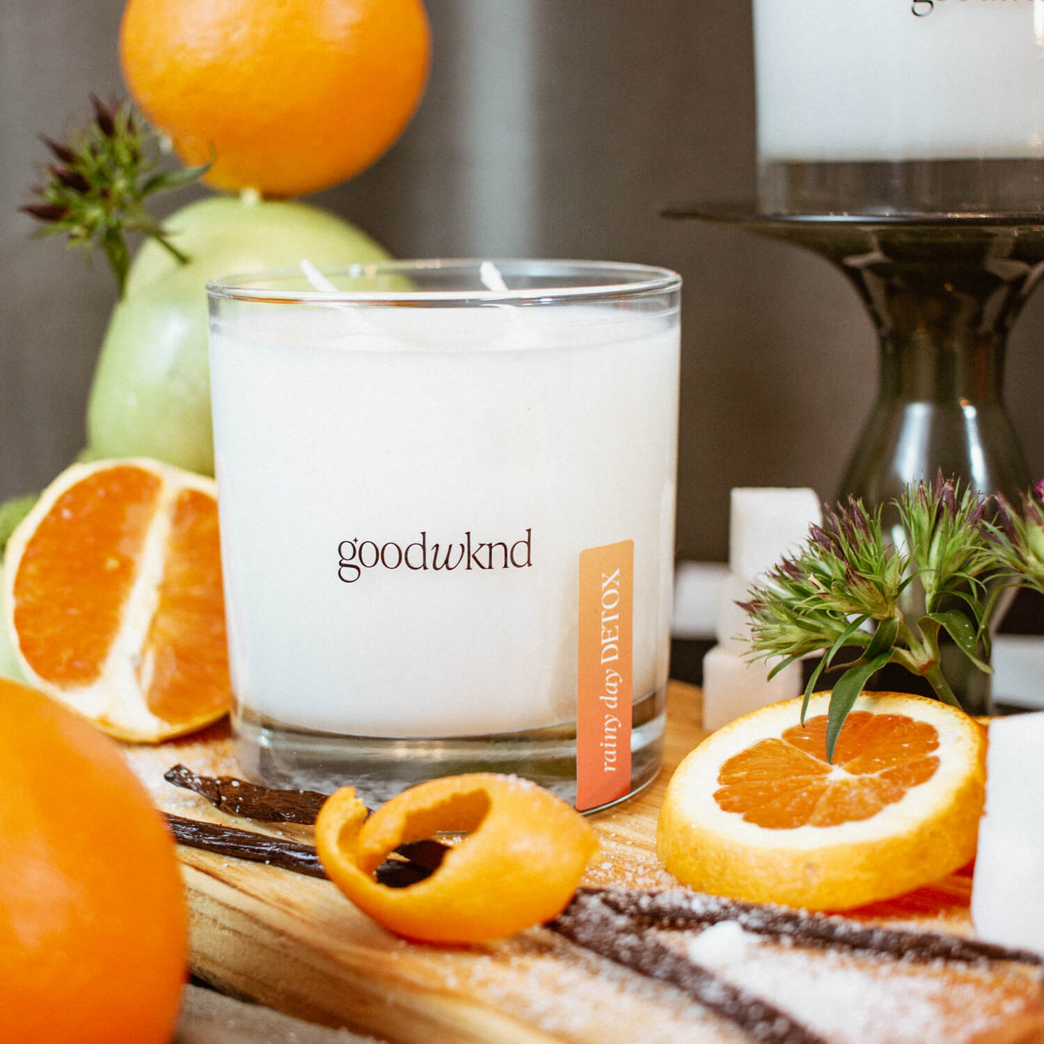 orange summer candle by good wknd