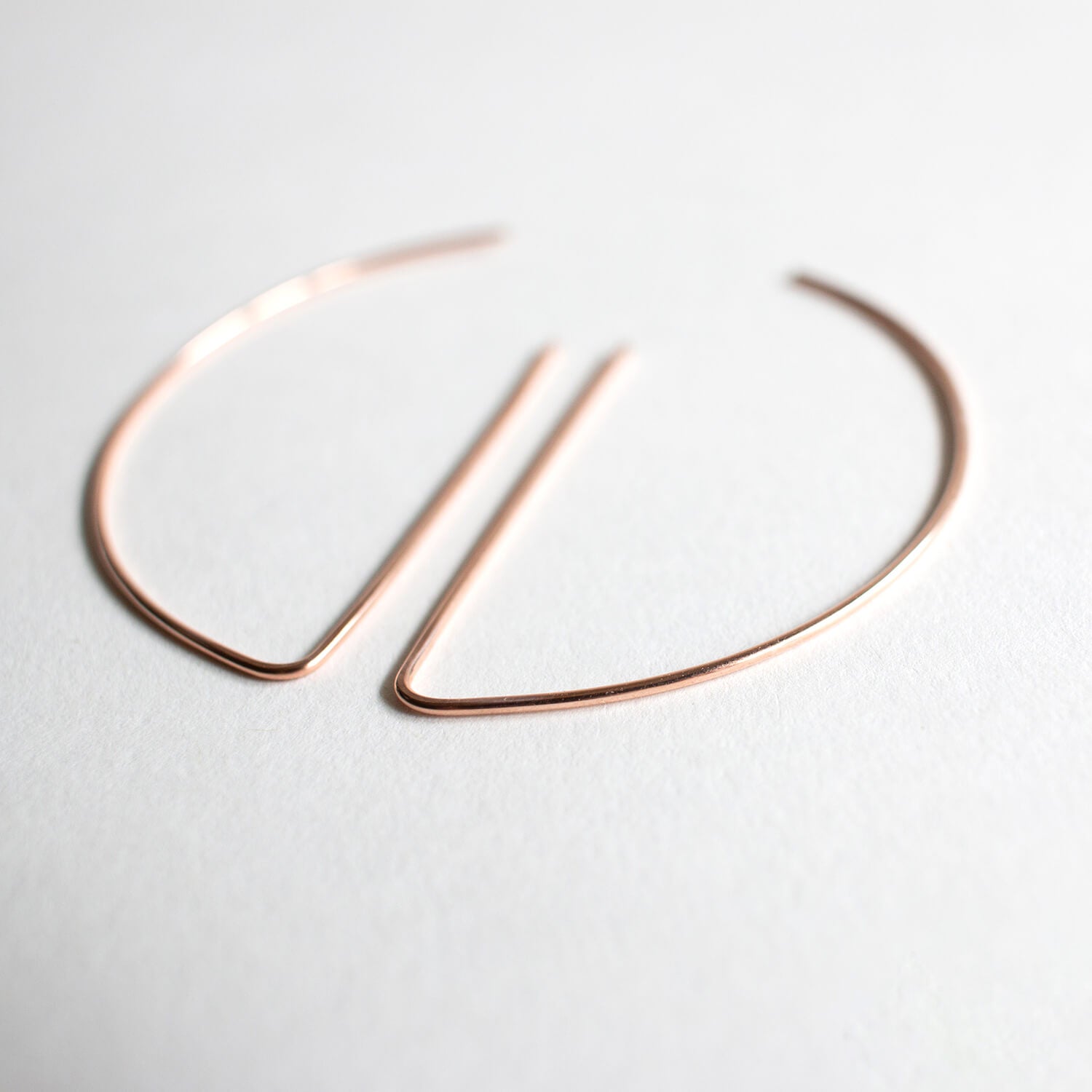 Abstract Half Moon Earrings