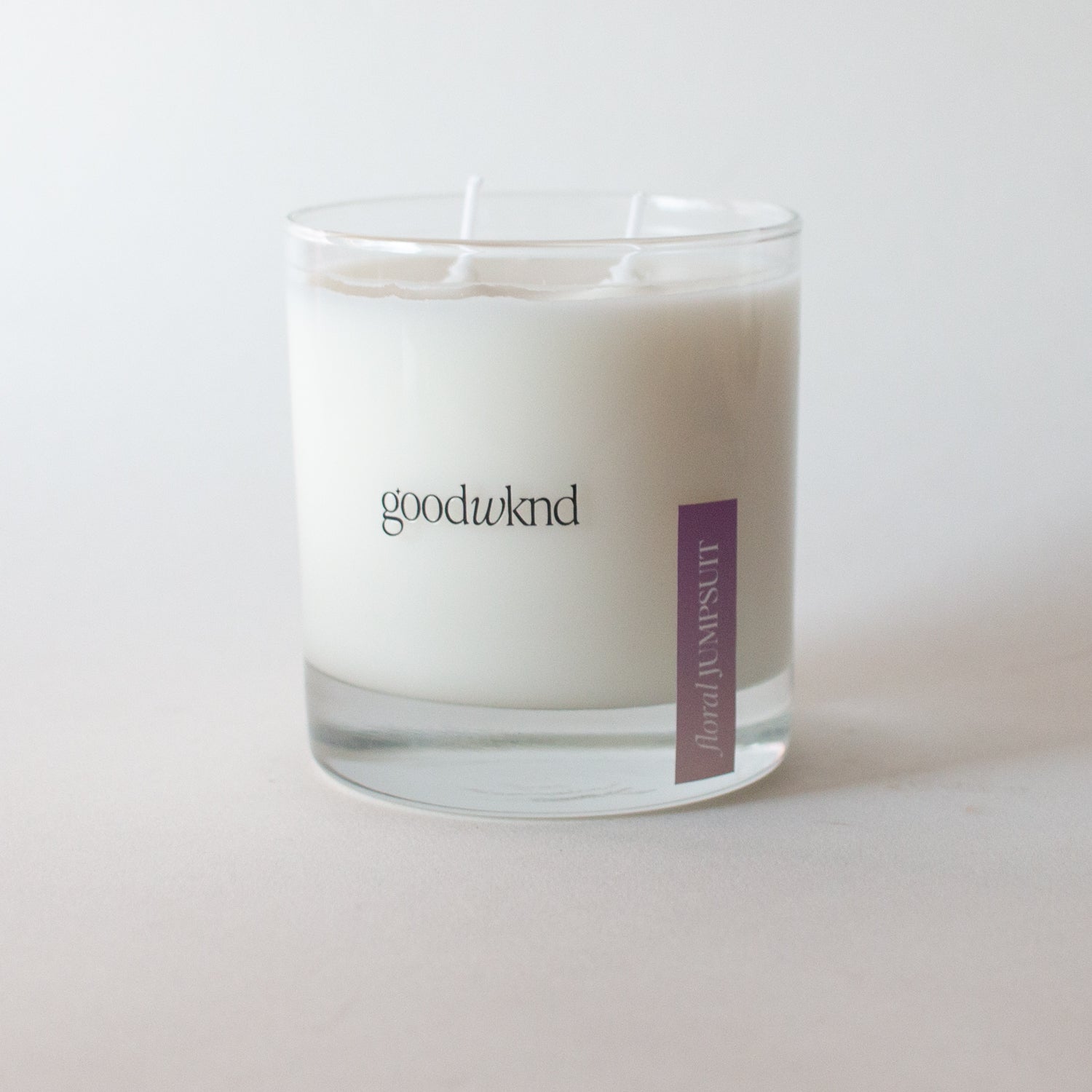 violet orris and sandalwood scented candle