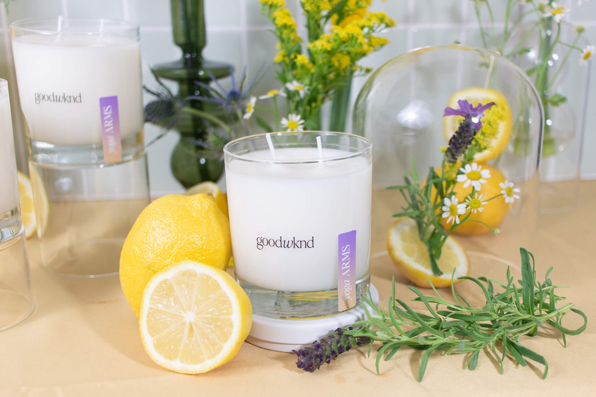 lemon lavender candle