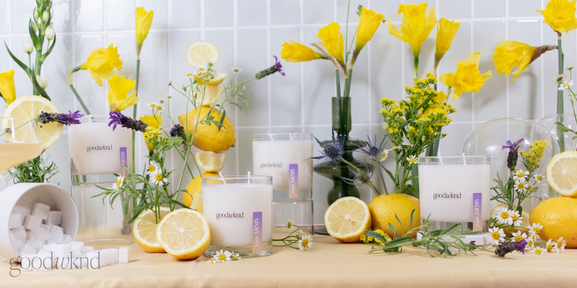candles that smell like lavender and lemon