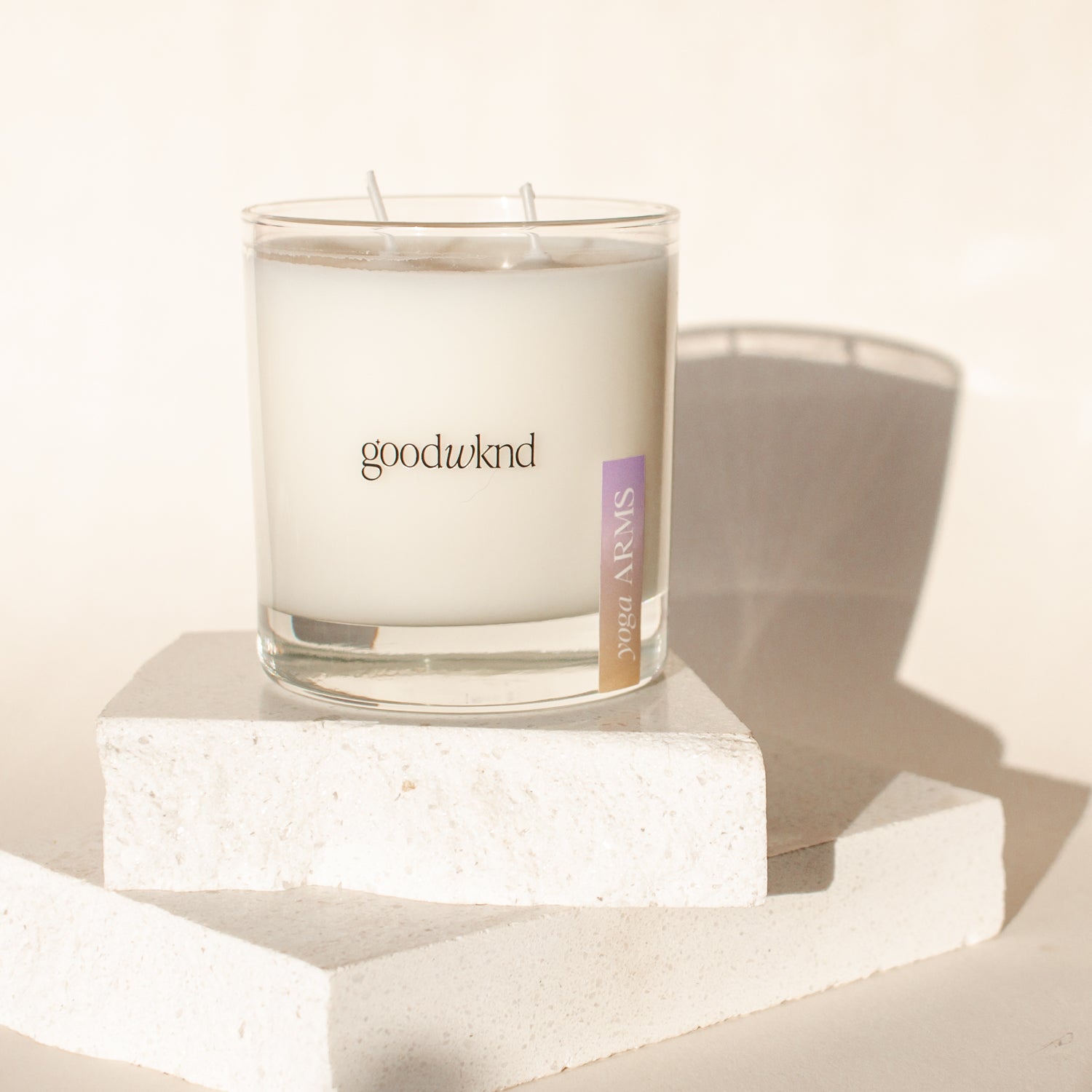 lemon and lavender scented candle