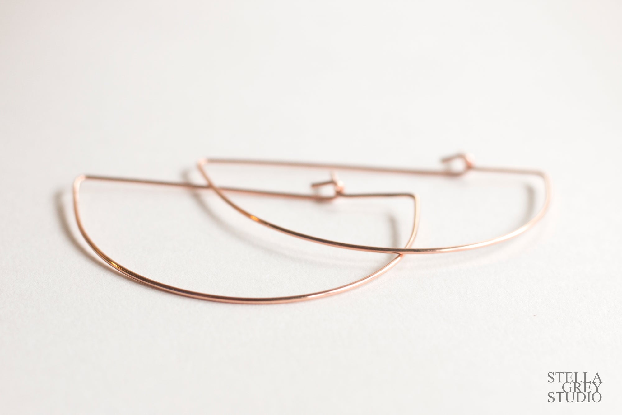 Half Moon Hoop Earrings