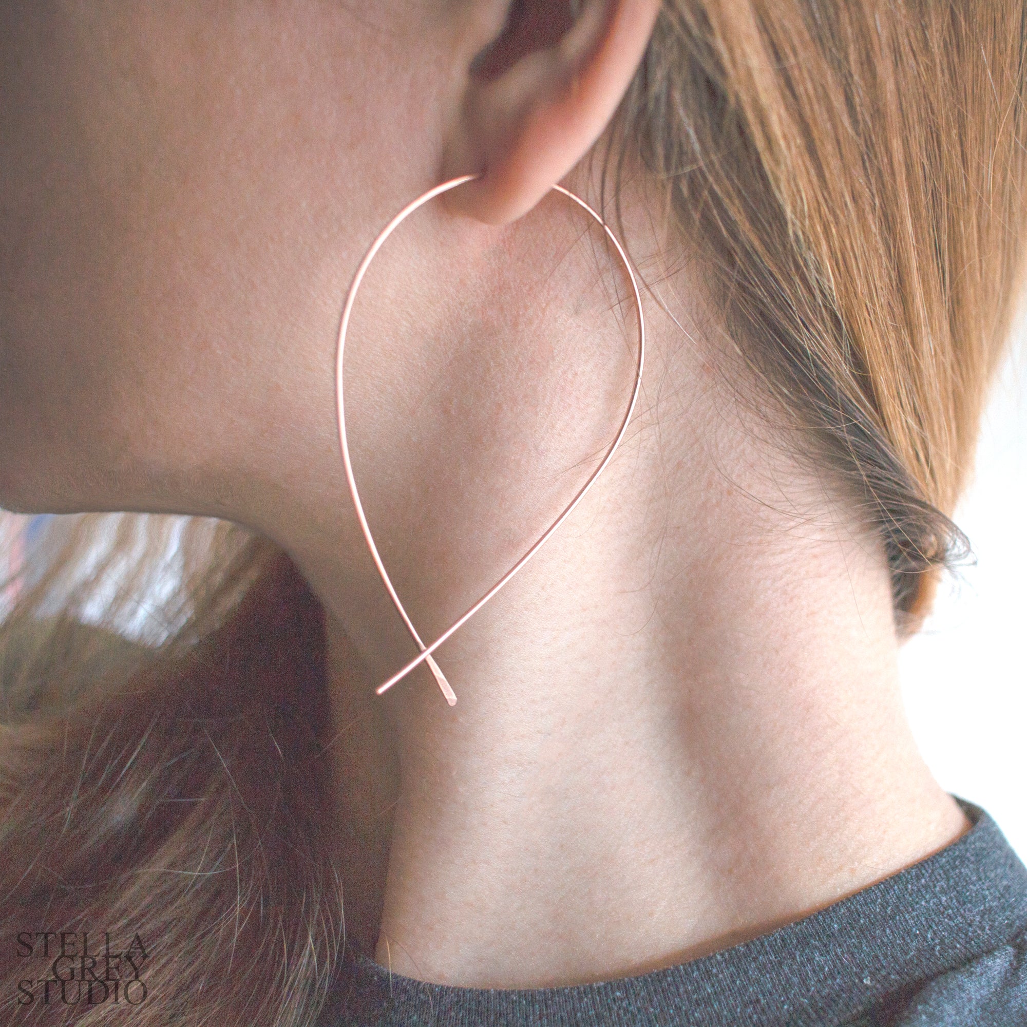 pisces gold earrings