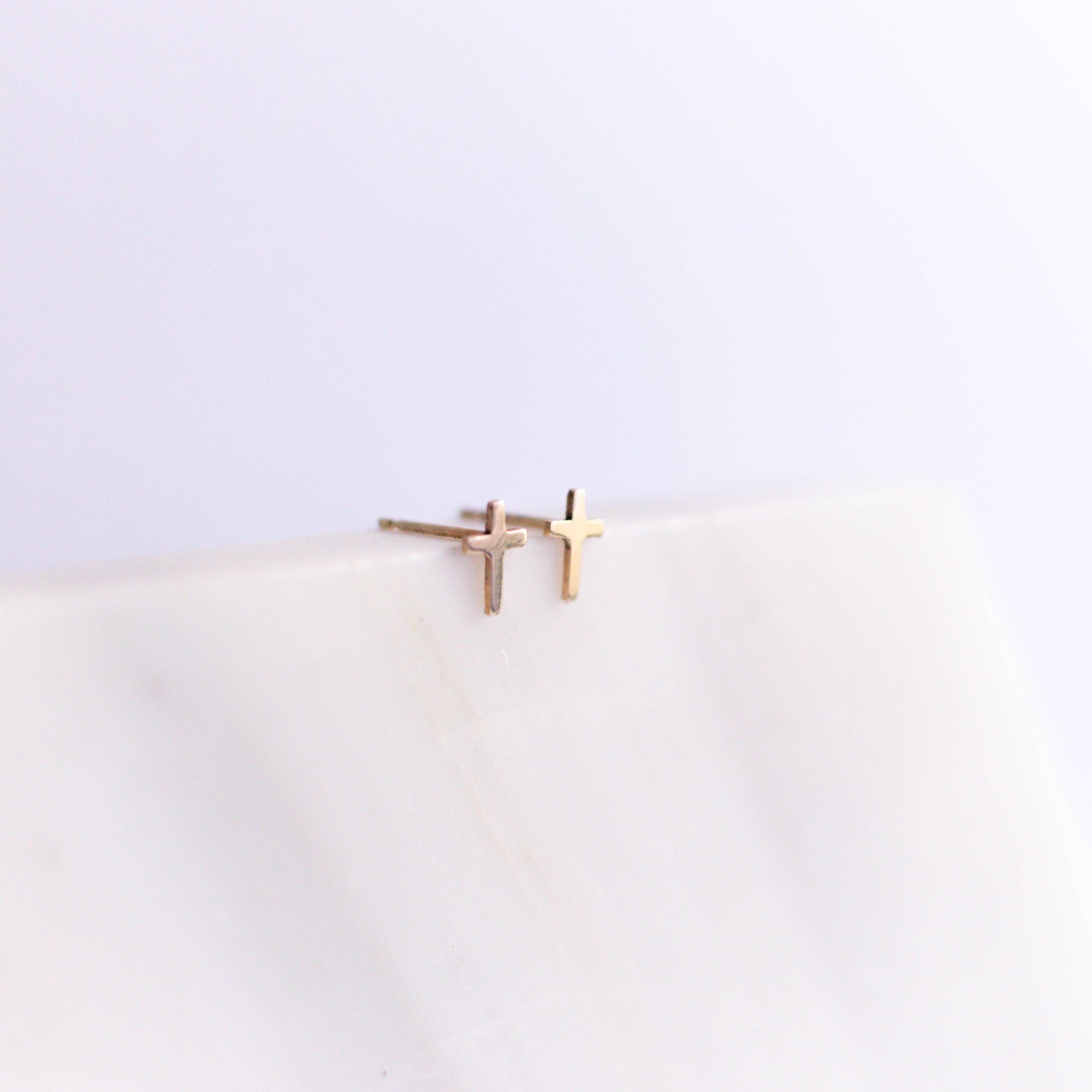 solid 14k stud earrings