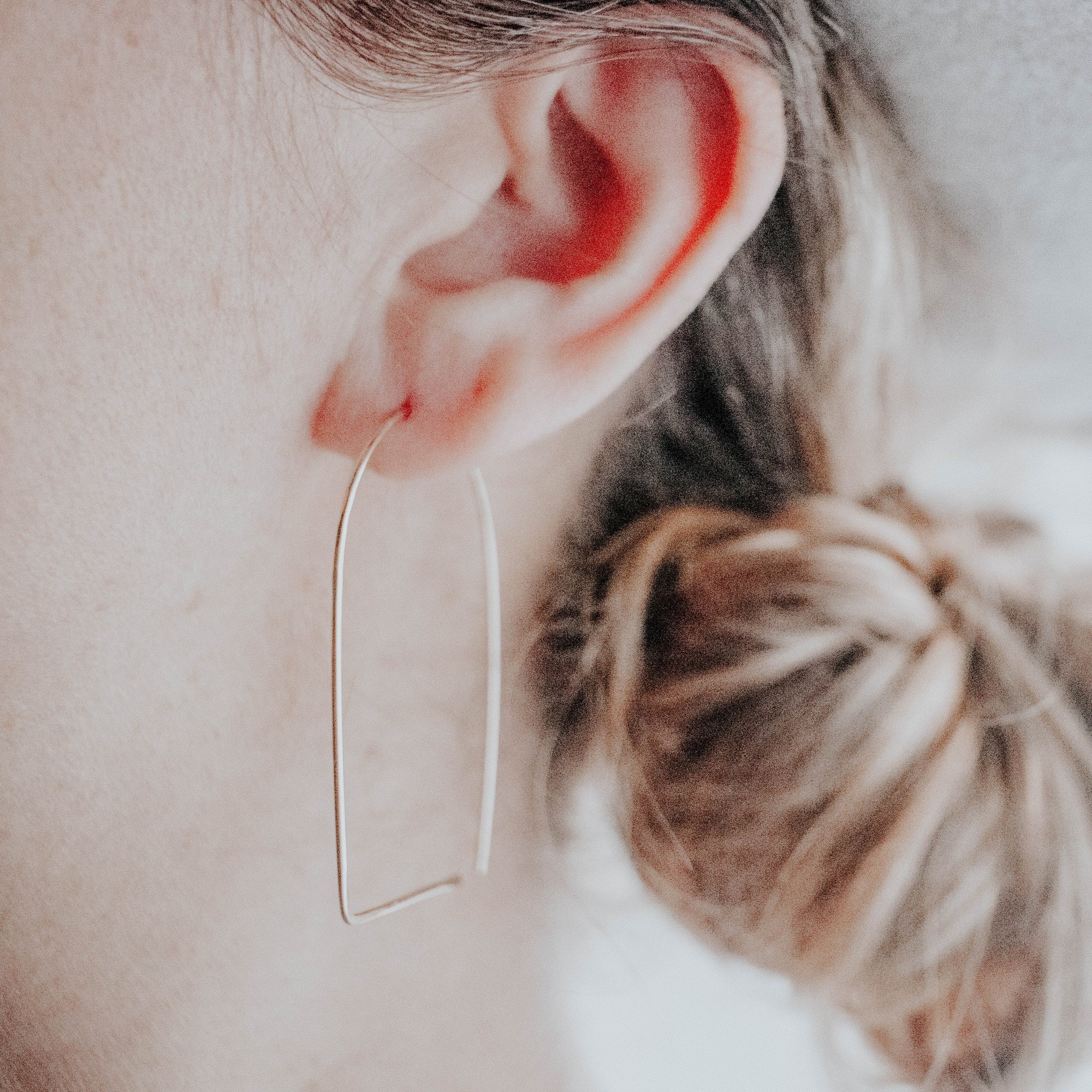 large gold archeway earrings