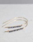 Greta Sapphire Statement Earrings - Good Wknd