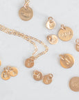 Lylou Personalized Initial Disc Necklace - 6mm - Good Wknd