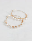 Milou Pearl Hoop Earrings | Modern Pearl Jewelry - Good Wknd