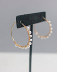 Milou Pearl Hoop Earrings | Modern Pearl Jewelry - Good Wknd