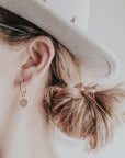 Oriana Starburst Huggie Hoop Earrings | Small Gold Hoops - Good Wknd