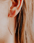 Saffron Arching Hoop Earrings - Good Wknd