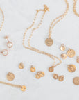 Salome Personalized Initial Disc Necklace - 10mm - Good Wknd