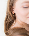 Simone Pearl Drop Earrings | Modern Pearl Jewelry - Good Wknd