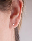 Sloane Tiny Heart Stud Earrings - Good Wknd
