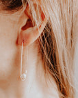 Zosia Architectural Pearl Earrings | Modern Pearl Jewelry - Good Wknd