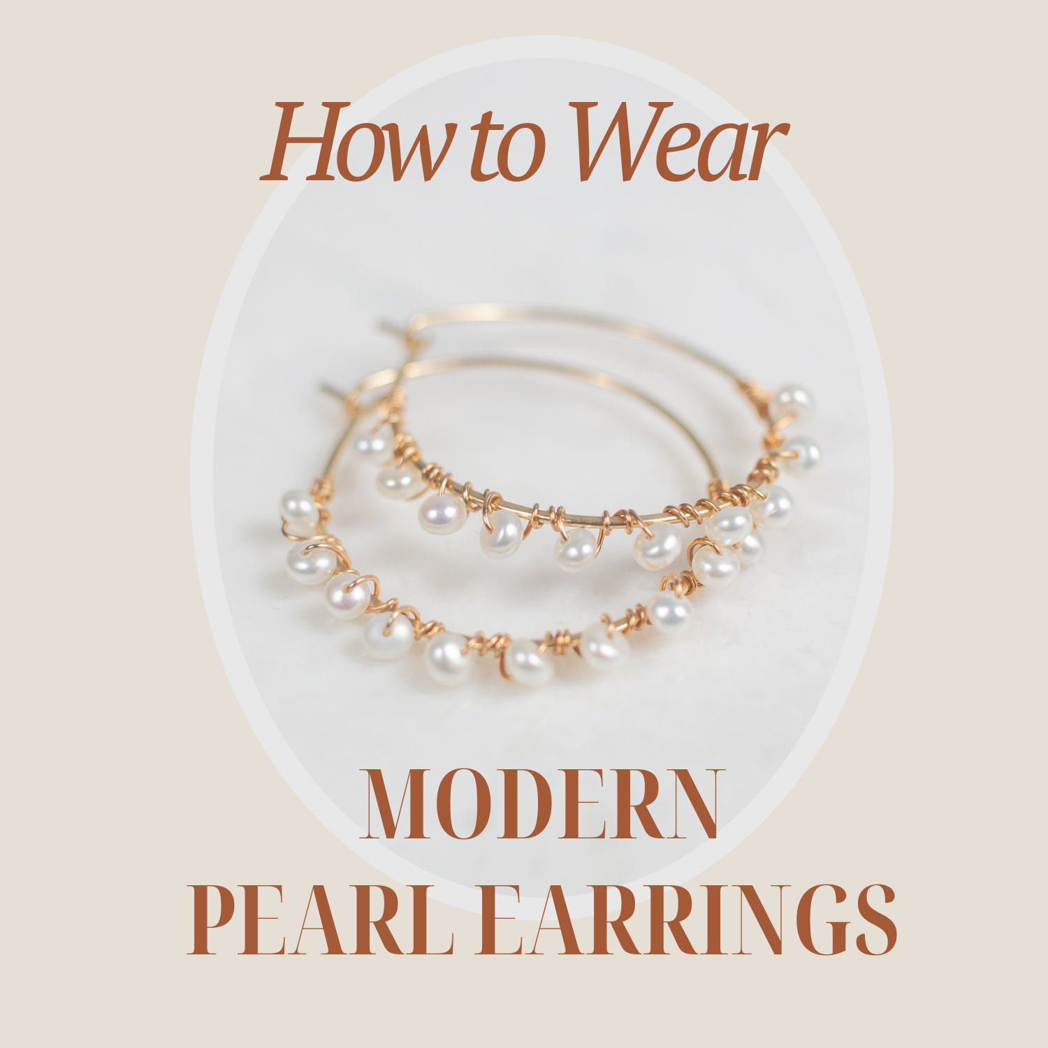 how to wear modern pearl earrings by stella grey