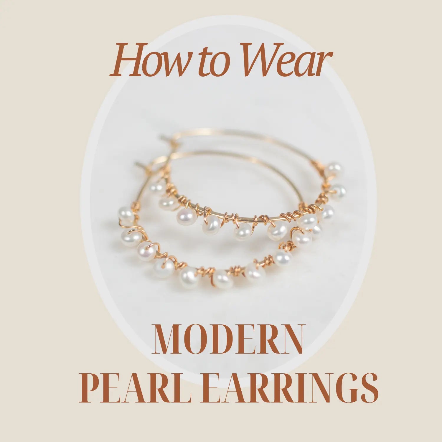 how to wear modern pearl earrings by stella grey