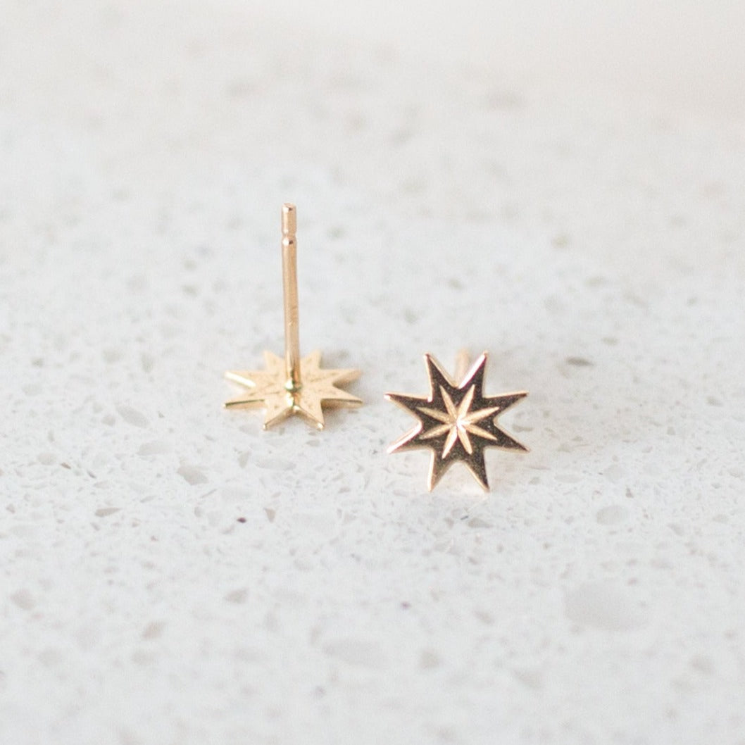 14k solid gold studs