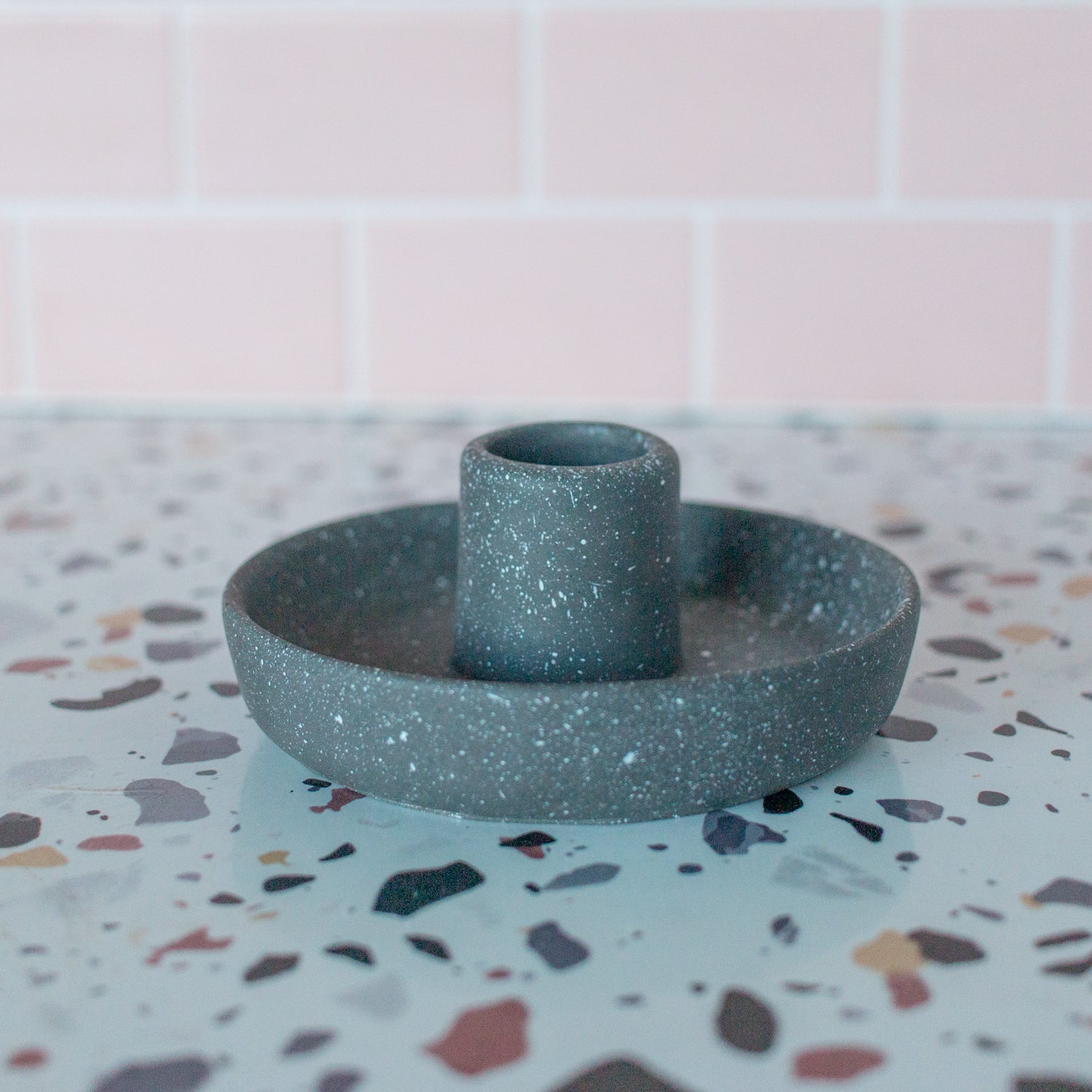 Speckled Concrete Match Holder