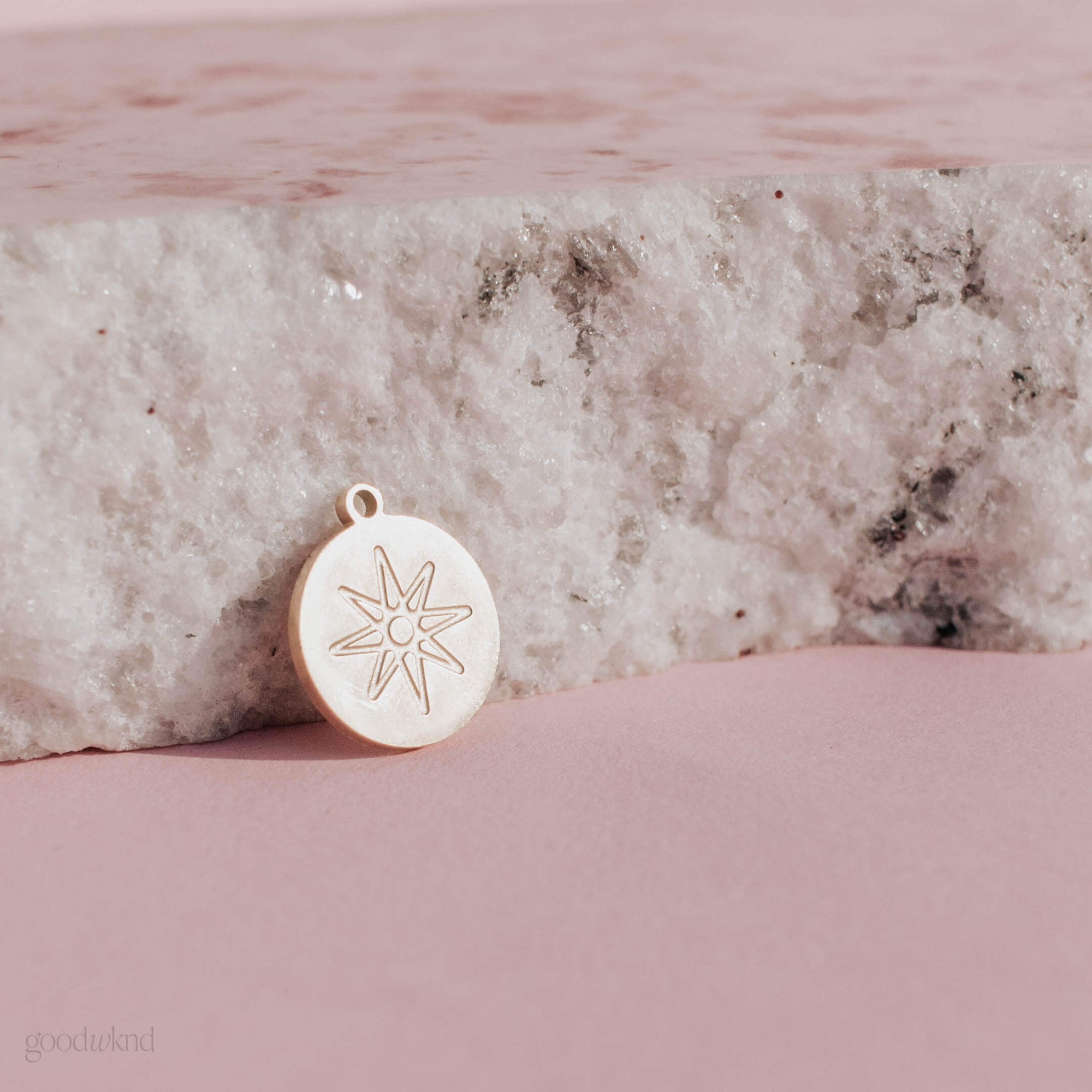 gold necklace charm