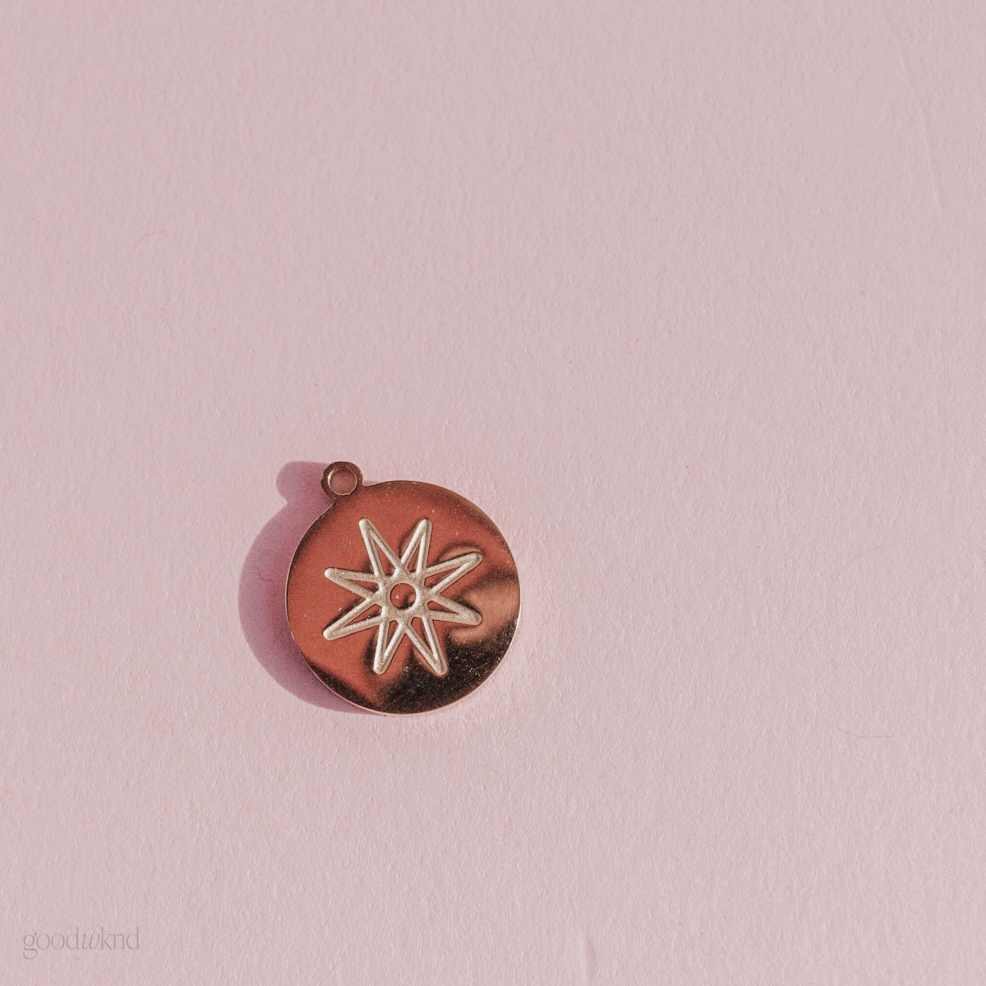 tarnish resistant, waterproof gold charm