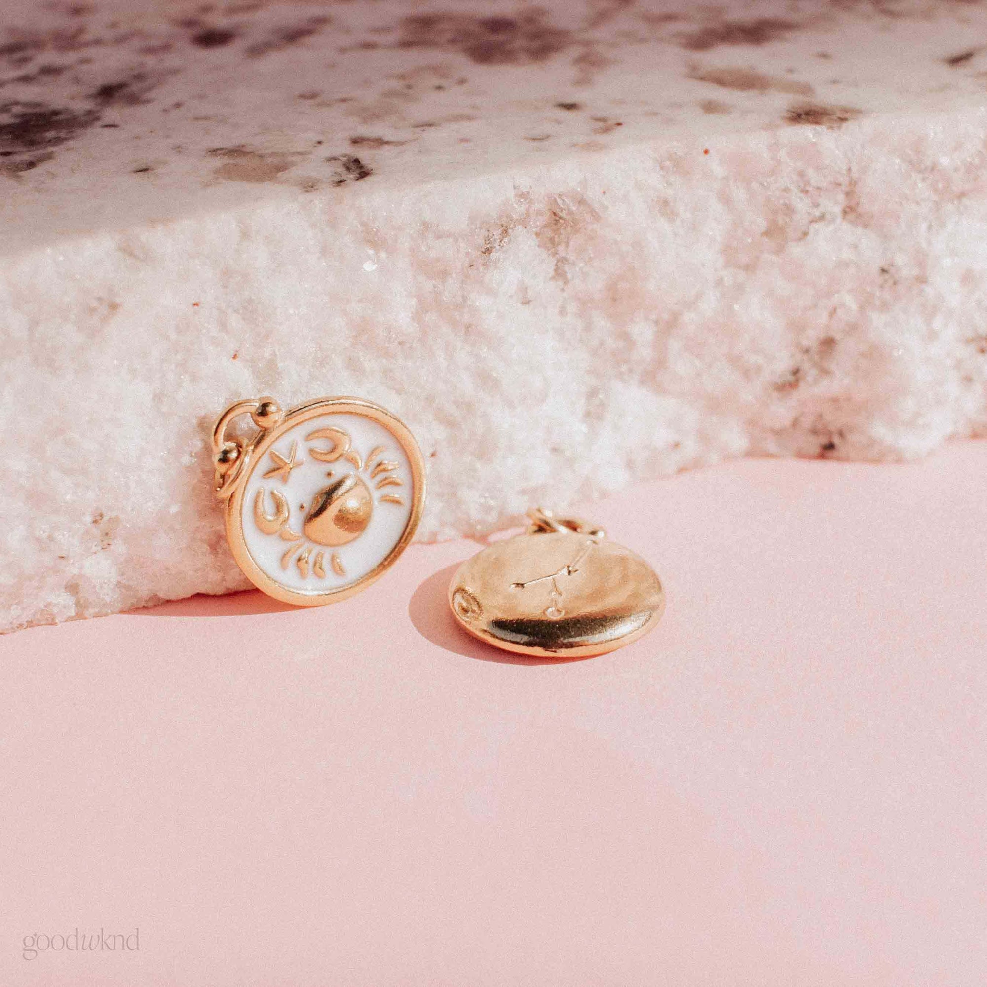 non tarnish waterproof zodiac charm cancer
