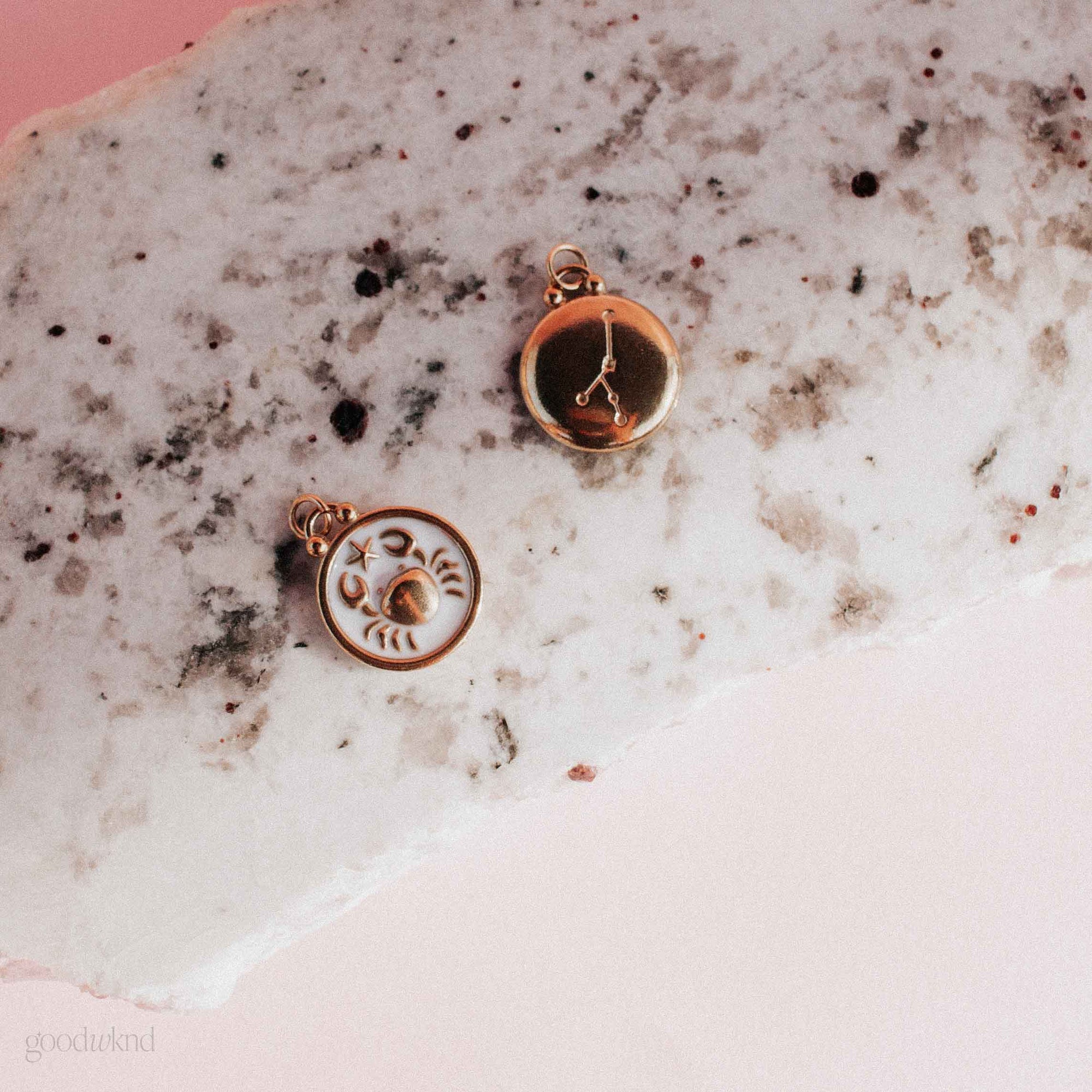 tarnish resistant zodiac cancer charm