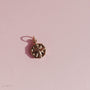18K Gold PVD-plated stainless steel, anti-tarnish charm