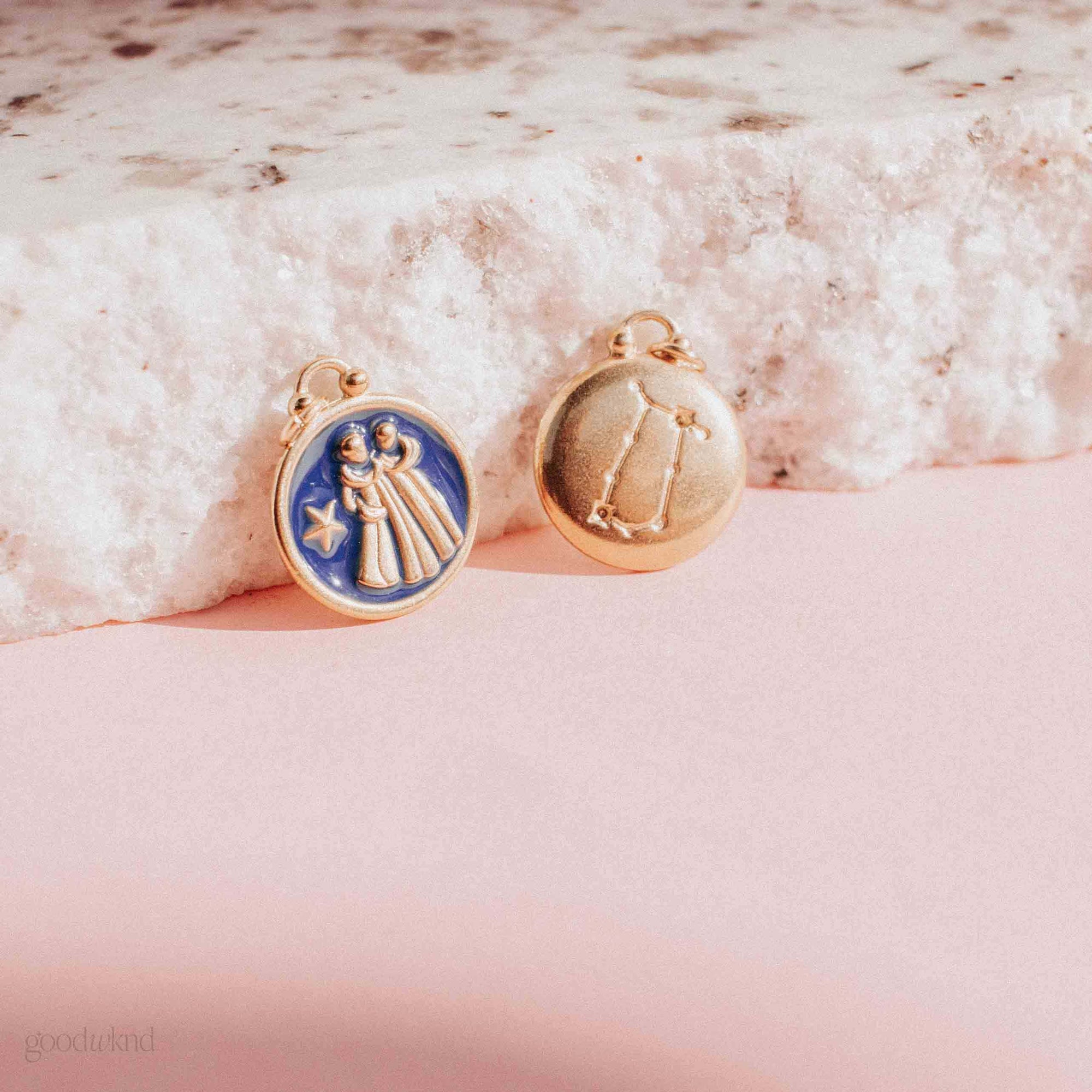 non tarnish zodiac charm gemini