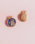 zodiac gemini charm from 316L stainless steel