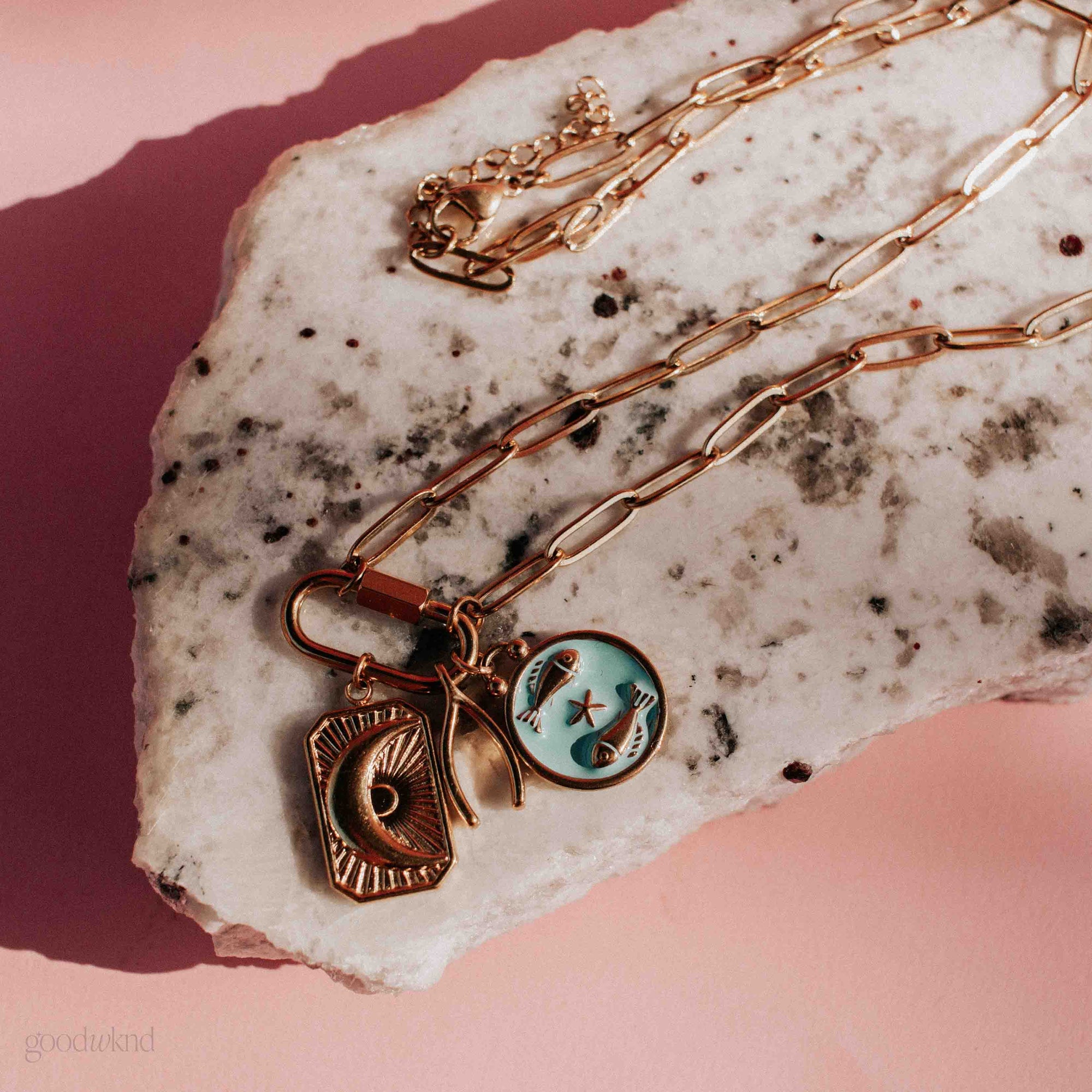 waterproof zodiac charm necklace