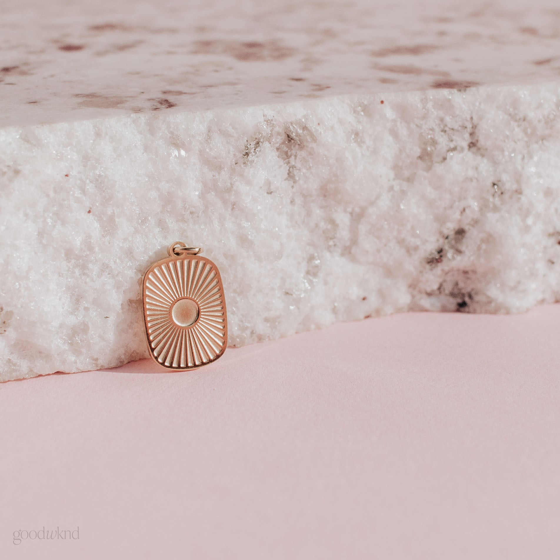 non tarnish waterproof sun medallion