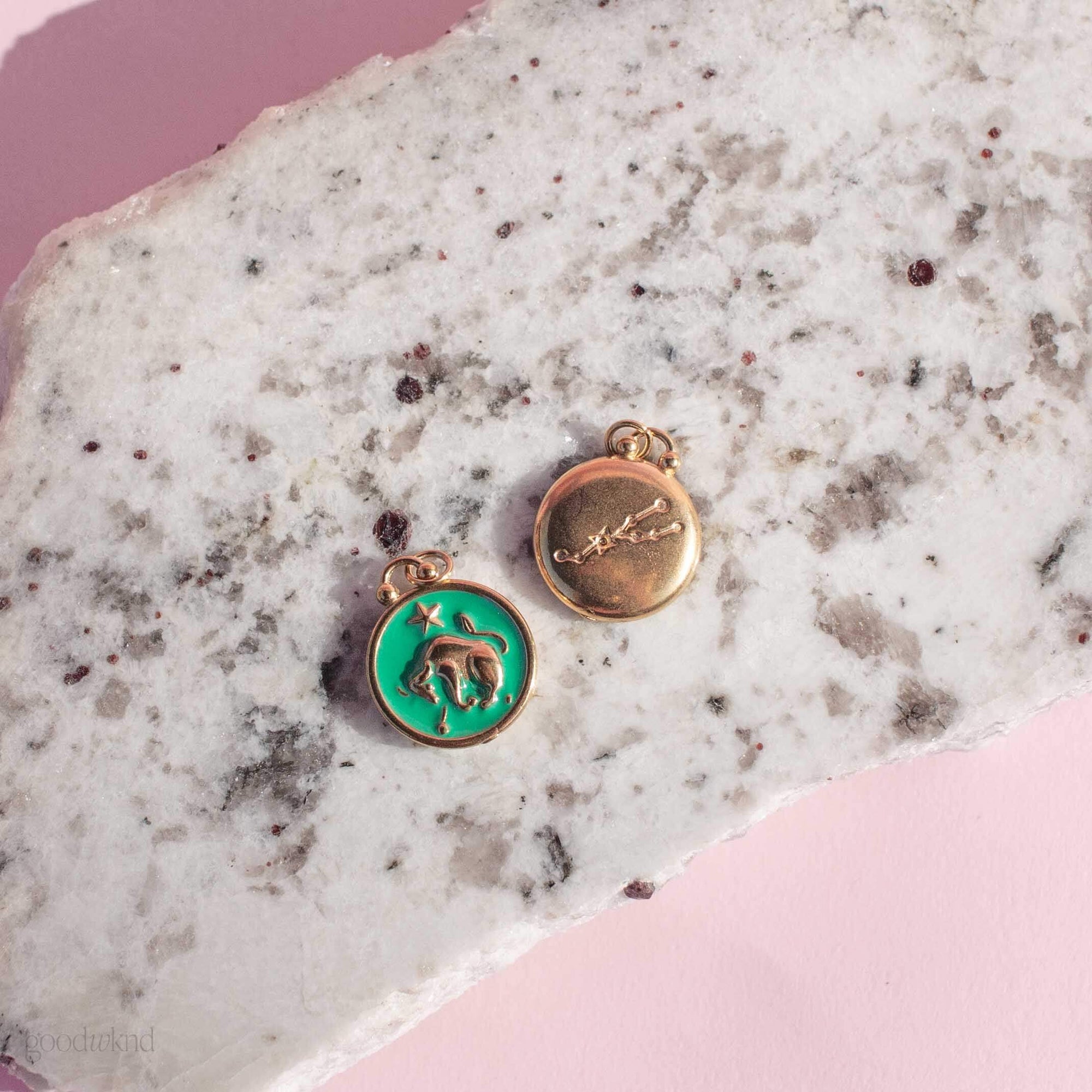 non tarnish waterproof taurus charm