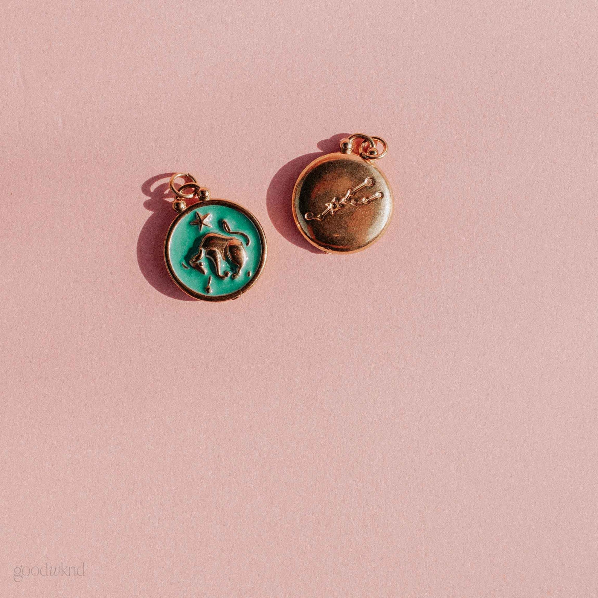 tarnish resistant taurus zodiac charm