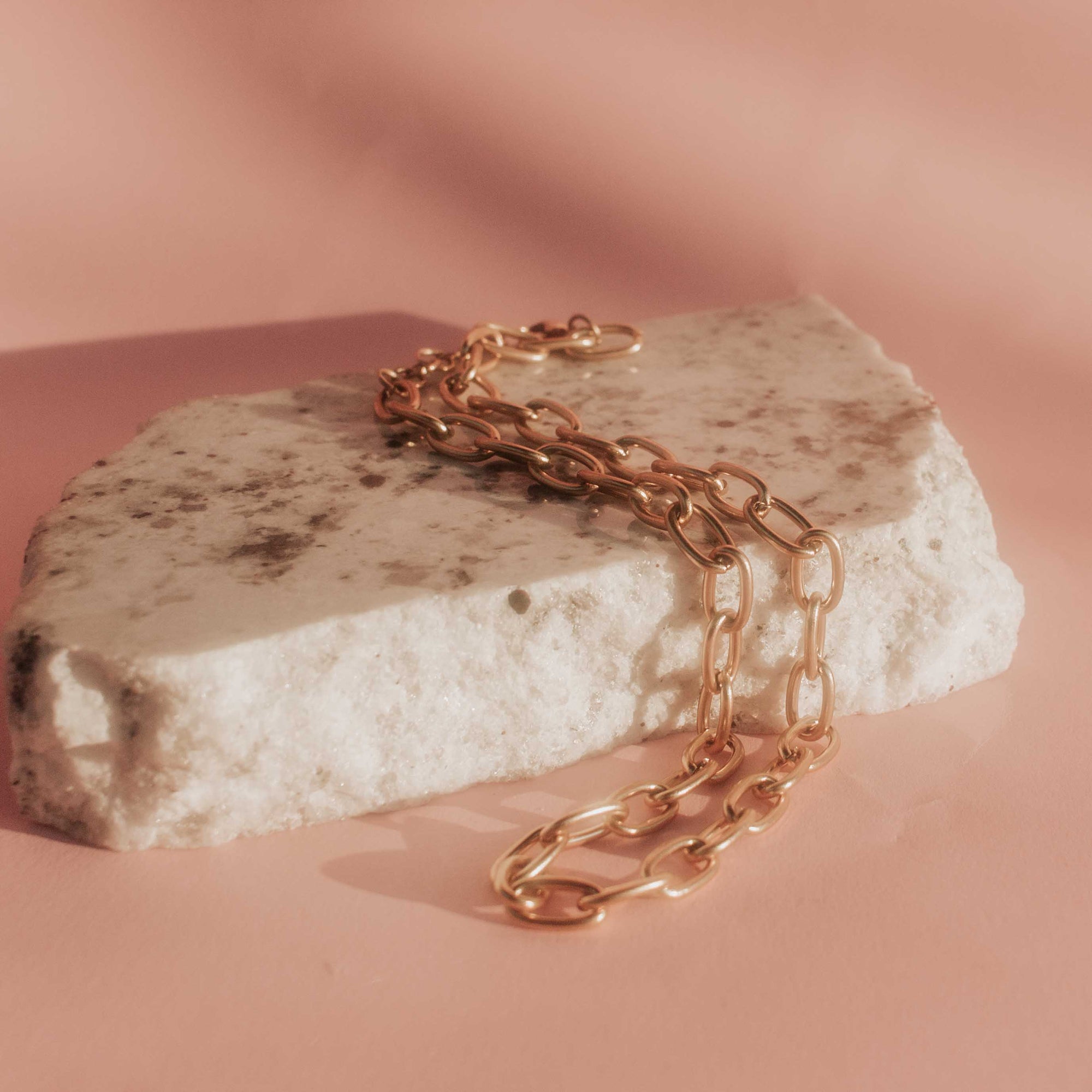 waterproof gold necklace - stainless steel