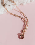 tarnish resistant gold charm necklace