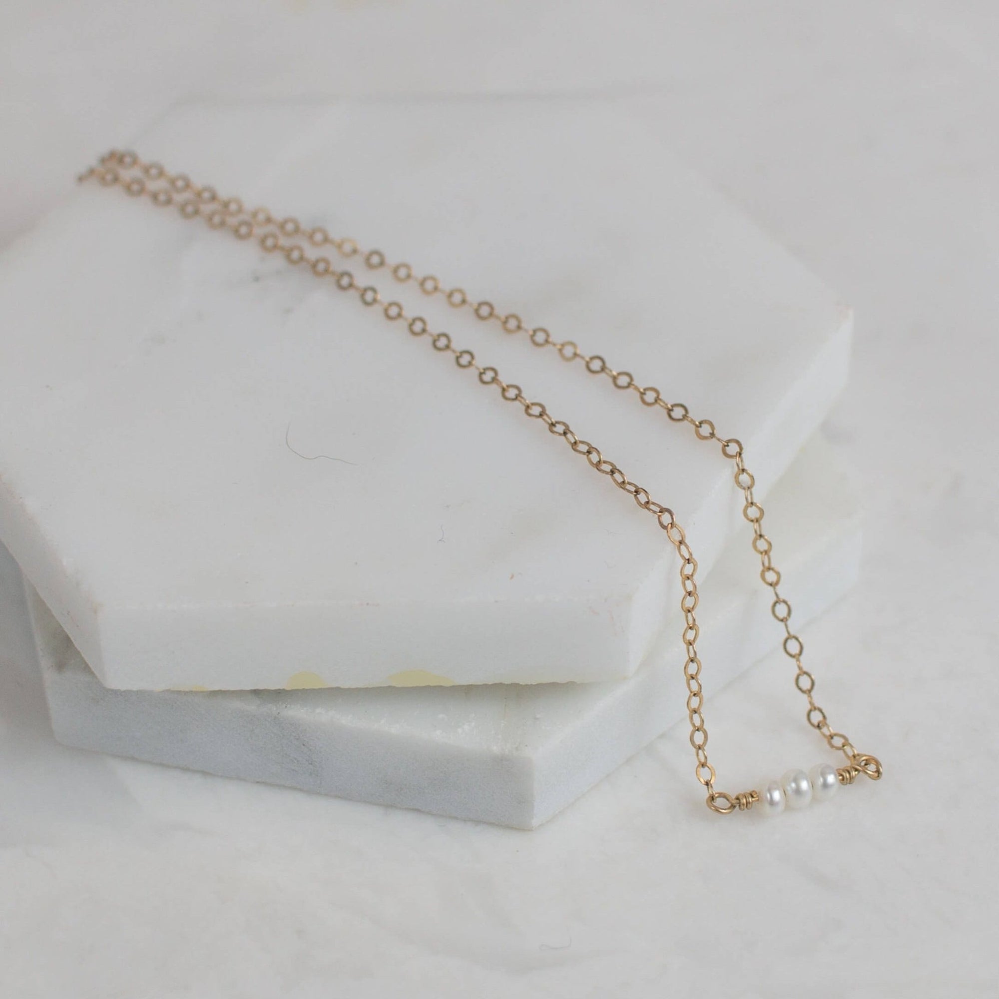 Amara Tiny Pearl Necklace | Modern Pearl Jewelry - Good Wknd