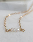 Amara Tiny Pearl Necklace | Modern Pearl Jewelry - Good Wknd