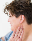 Brigitte Labradorite Gemstone and Gold Drop Earrings - Good Wknd